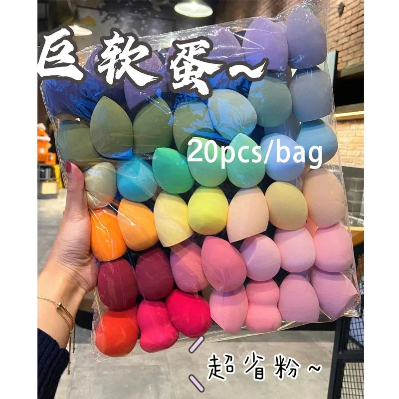 10/20/50/100Pcs Sponge Cosmetic Puff Bulk Wholesale Beauty Egg Set Water Drop Puff Makeup Egg Super Soft Make Up blender