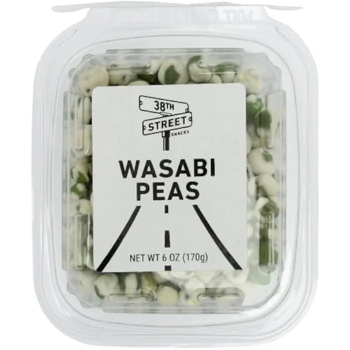 38th Street - Peas Wasabi Tub, 6 Oz - Pack of 12