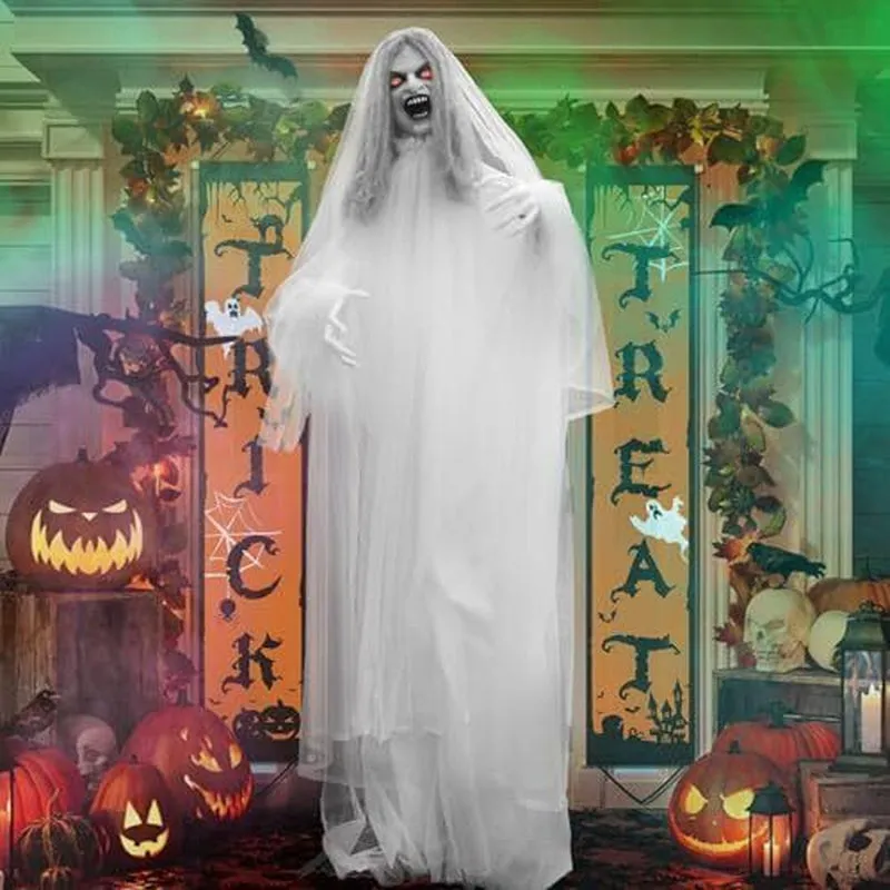 67" Halloween Animatronics Ghost Decoration outside Life Size Scary Halloween