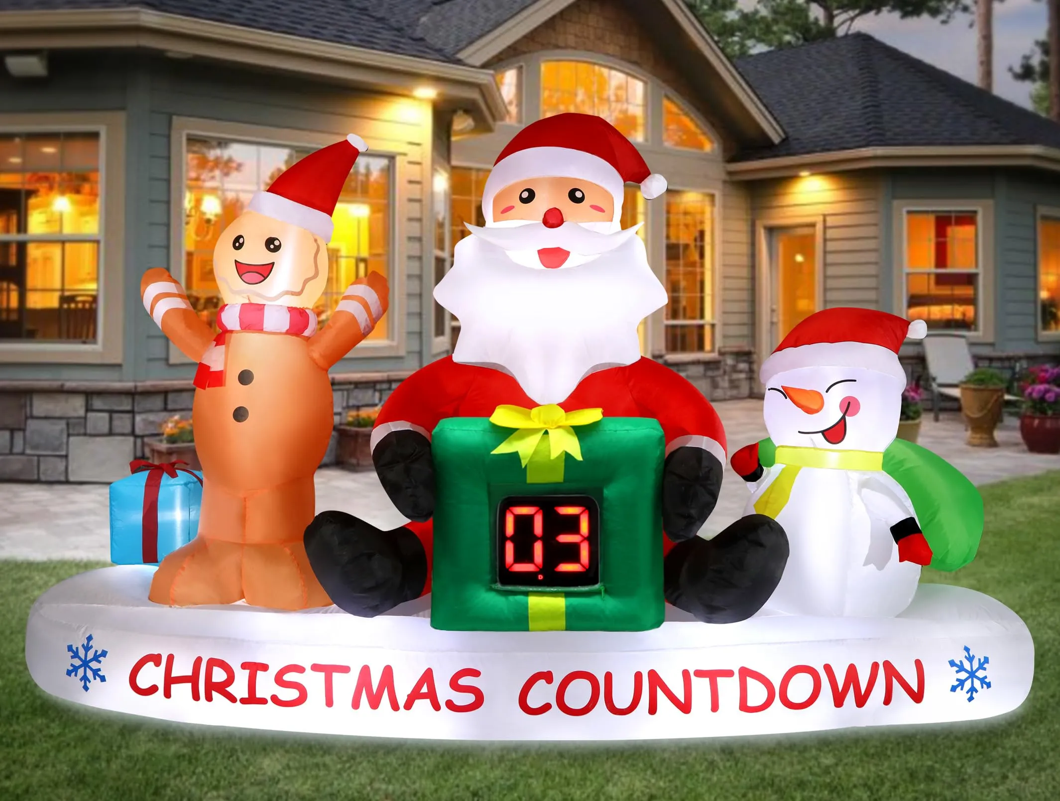 8 FT Christmas Inflatable Outdoor Decorations