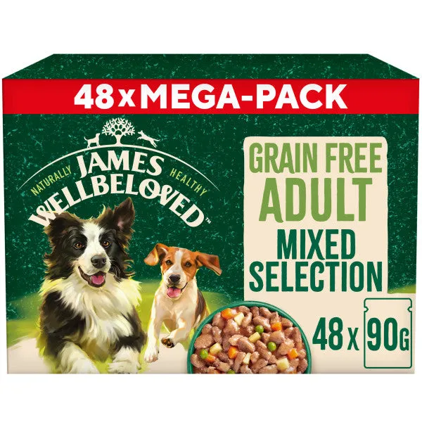 Adult Turkey & Lamb & Chicken in Gravy Grain Free Wet Dog Food Pouches