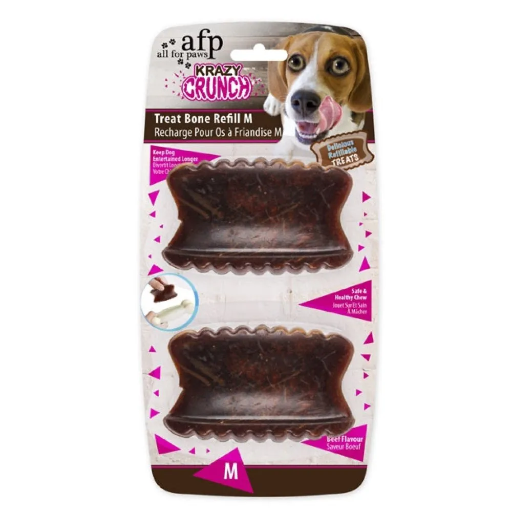 All For Paws Krazy Crunch Treat Bone Dog Toy Refill