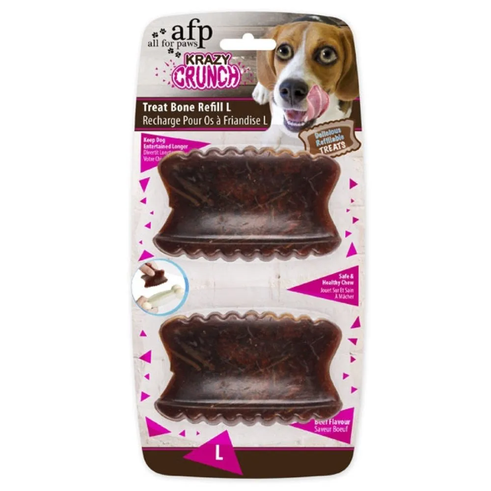 All For Paws Krazy Crunch Treat Bone Dog Toy Refill