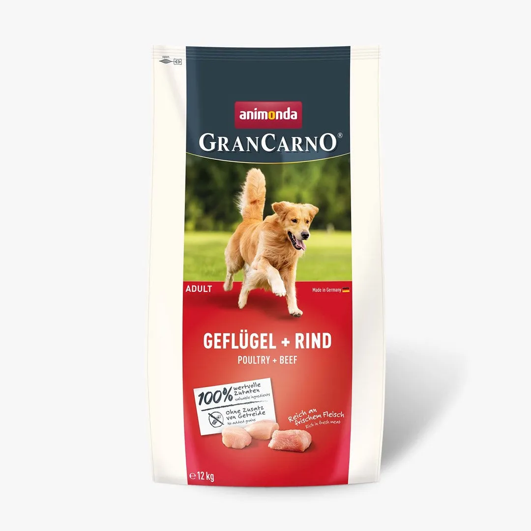 Animonda Gran Carno Adult Poultry With Beef - Dry Dog Food - 12 Kg