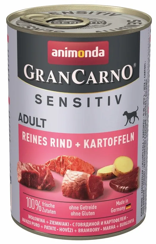 Animonda Grancarno Adult Sensitiv Beef With Potatoes - Wet Dog Food - 400G