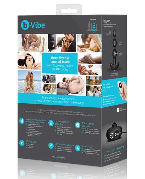 B-vibe Remote Triplet Anal Beads