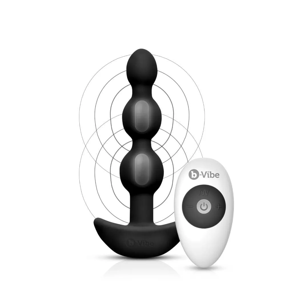 b-Vibe Triplet Remote Control Rechargeable Anal Beads