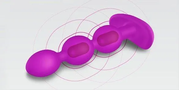 b-Vibe Triplet Remote Control Rechargeable Anal Beads