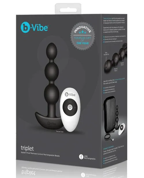 b-Vibe Triplet Remote Control Rechargeable Anal Beads