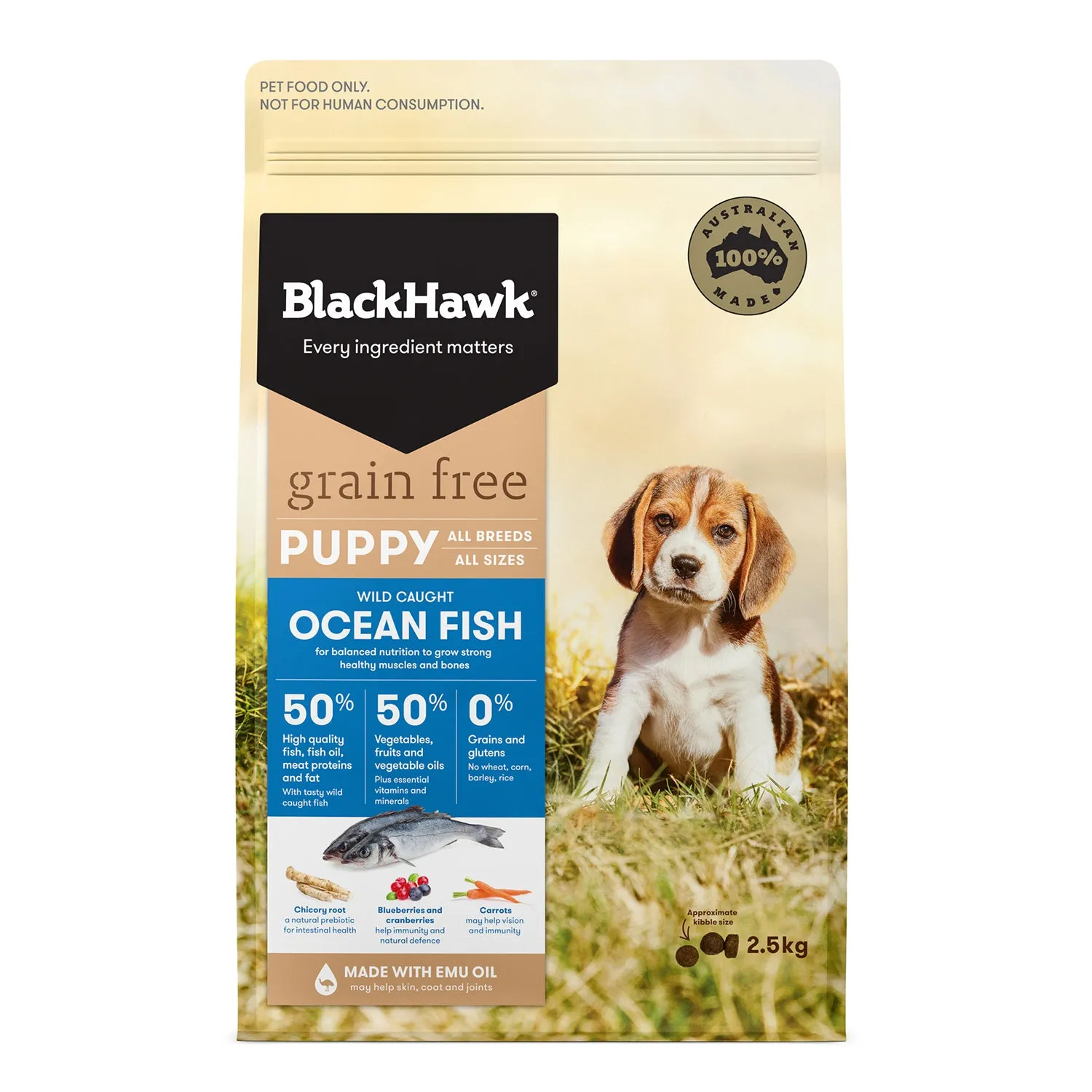 Black Hawk Grain Free Ocean Fish Puppy Dry Dog Food