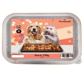 BossiPaws Yakitori Duck Grain-Free Frozen Dog Treats 250g