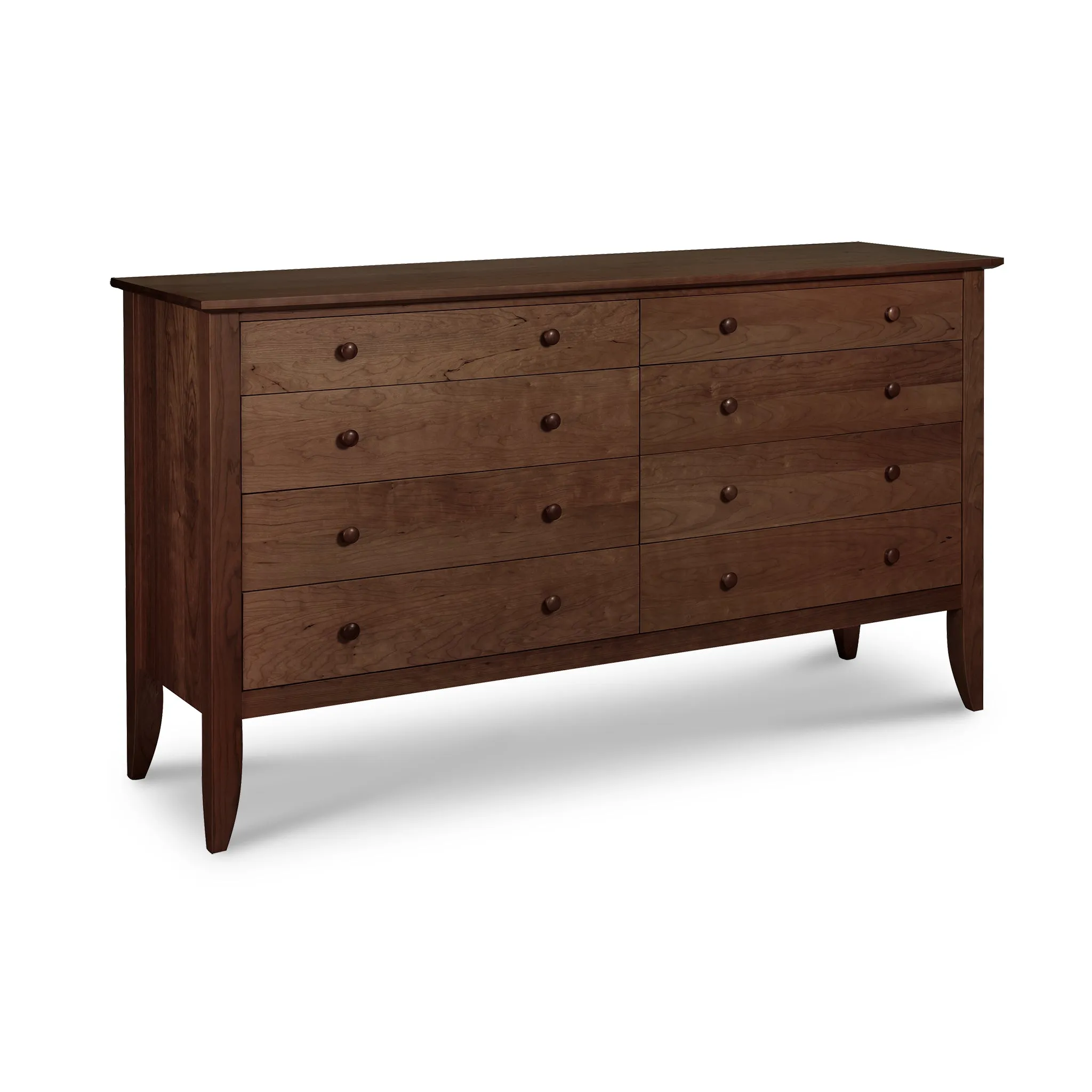 Bow Front 8-Drawer Dresser