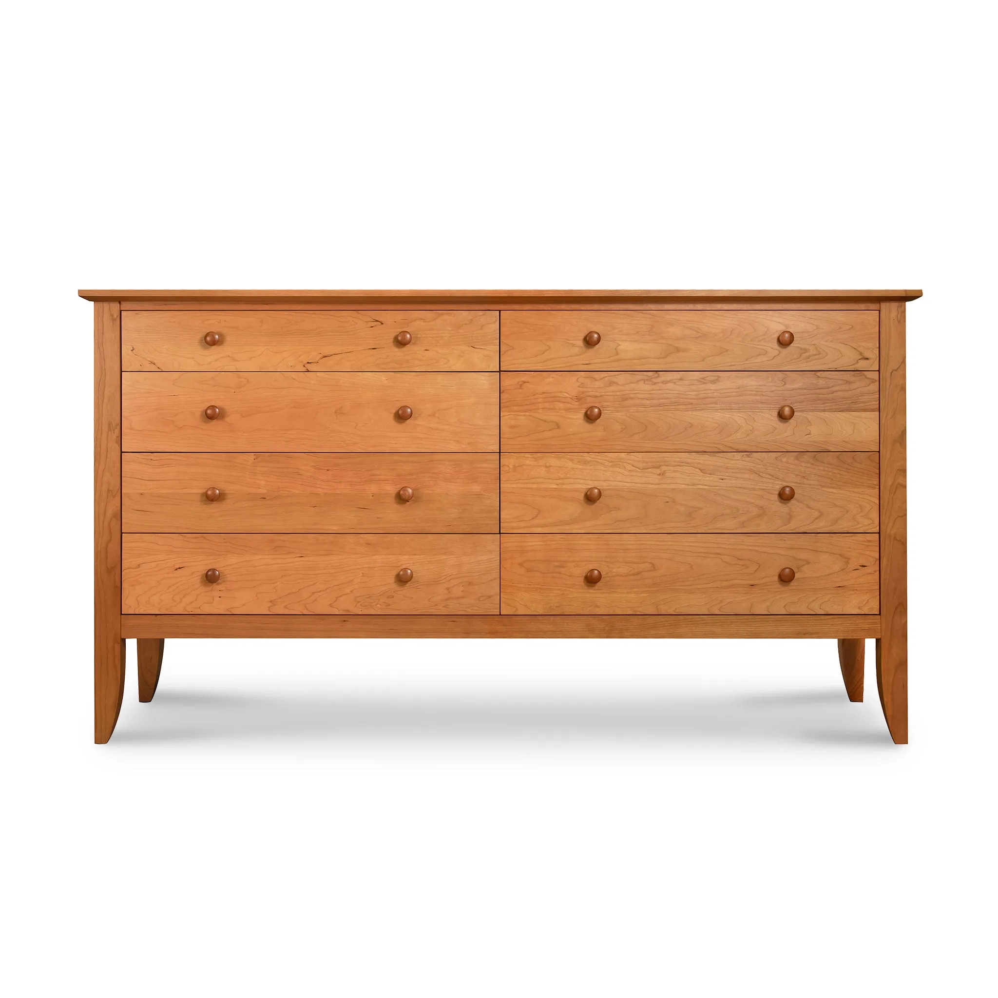 Bow Front 8-Drawer Dresser