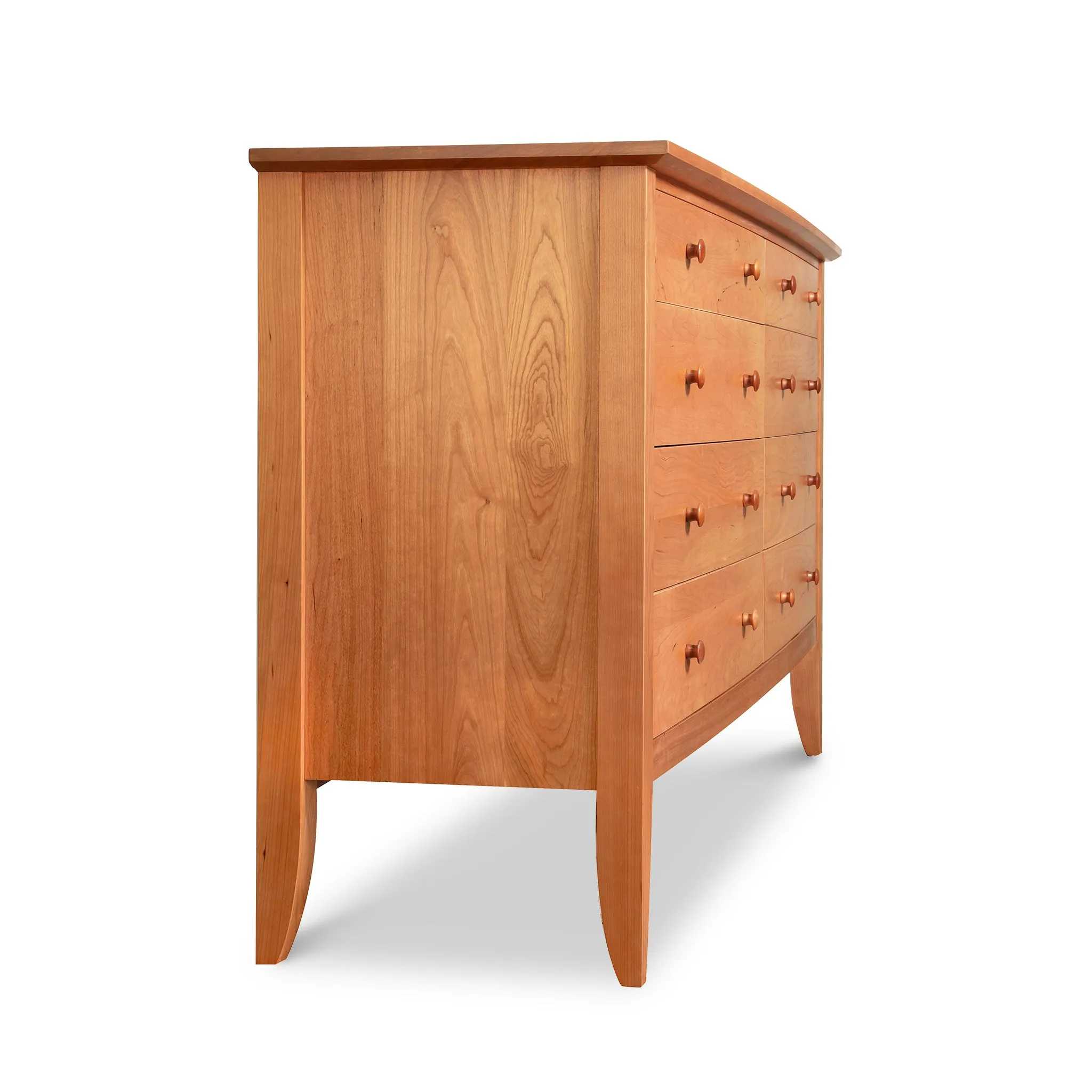 Bow Front 8-Drawer Dresser