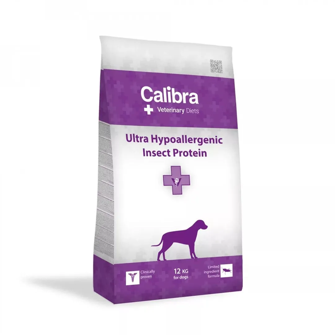 Calibra Veterinary Diets Dog Ultra-Hypoallergenic Insect - Dry Dog Food - 12Kg