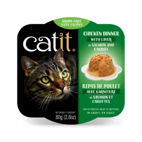 Catit Chicken Dinner with Salmon & Carrot Grain Free Wet Cat Food