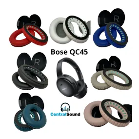 CentralSound Memory Foam Ear Pad Cushions for Bose QuietComfort 45 QC45 Headphones