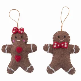 Christmas gingerbread boy & girl