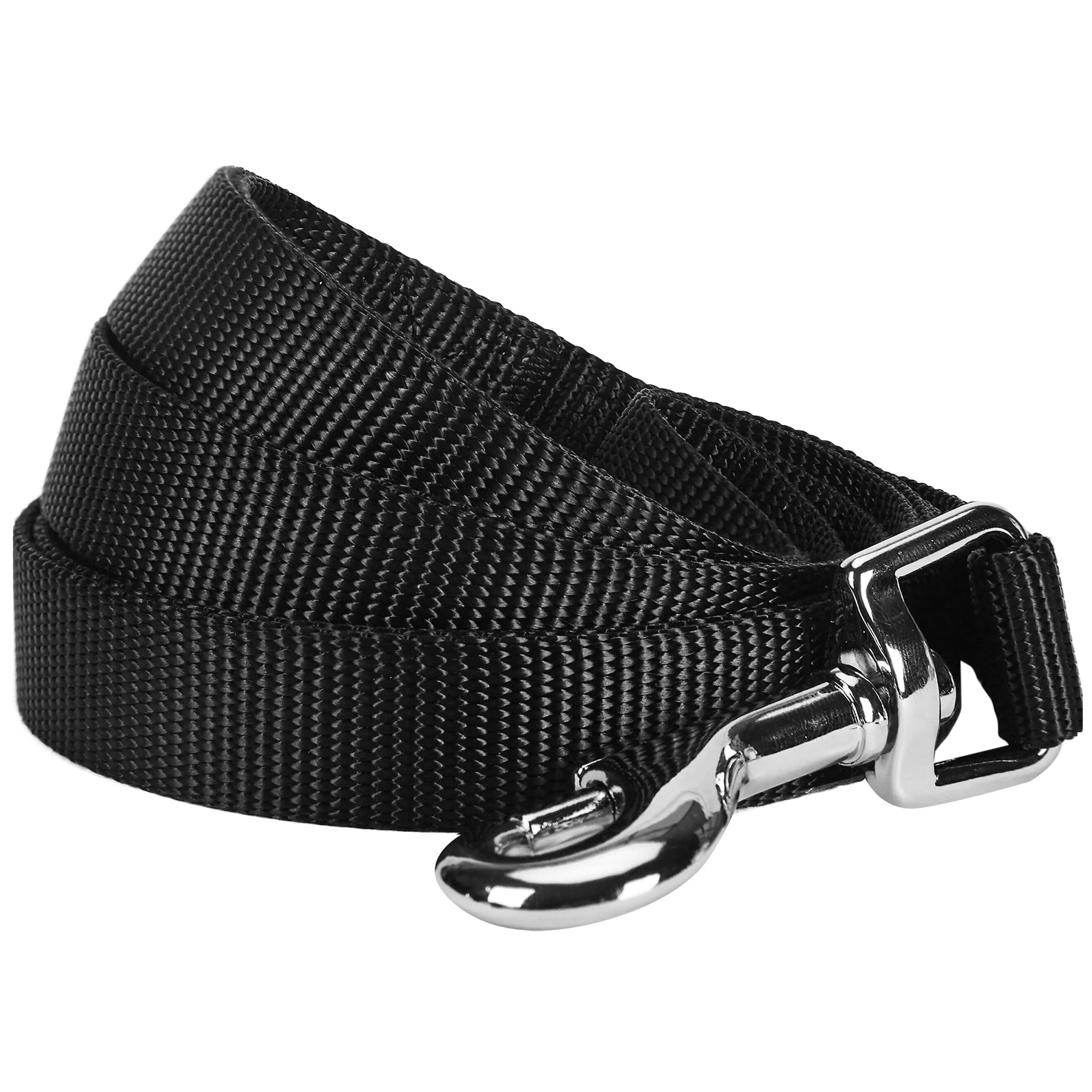 Classic Solid Color Dog Leash, Gray/Black