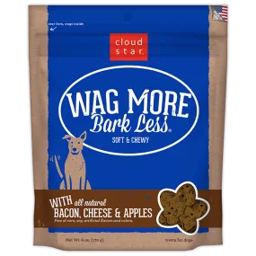 Cloud Star Wag More Bark Less Soft and Chewy Bacon Cheese and Apples Dog Treats