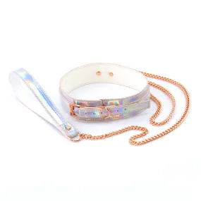 Cosmo Bondage Collar & Leash - Rainbow