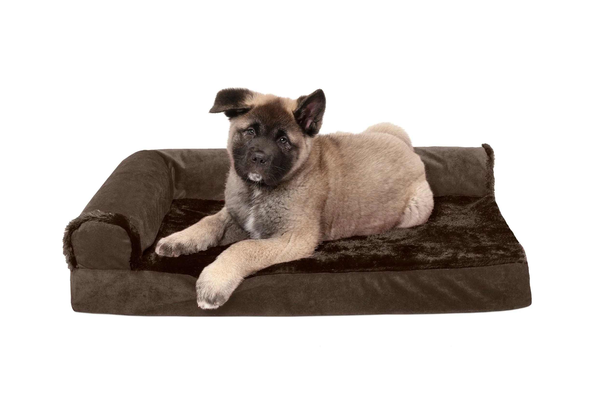 Deluxe Chaise Lounge Dog Bed - Plush & Velvet