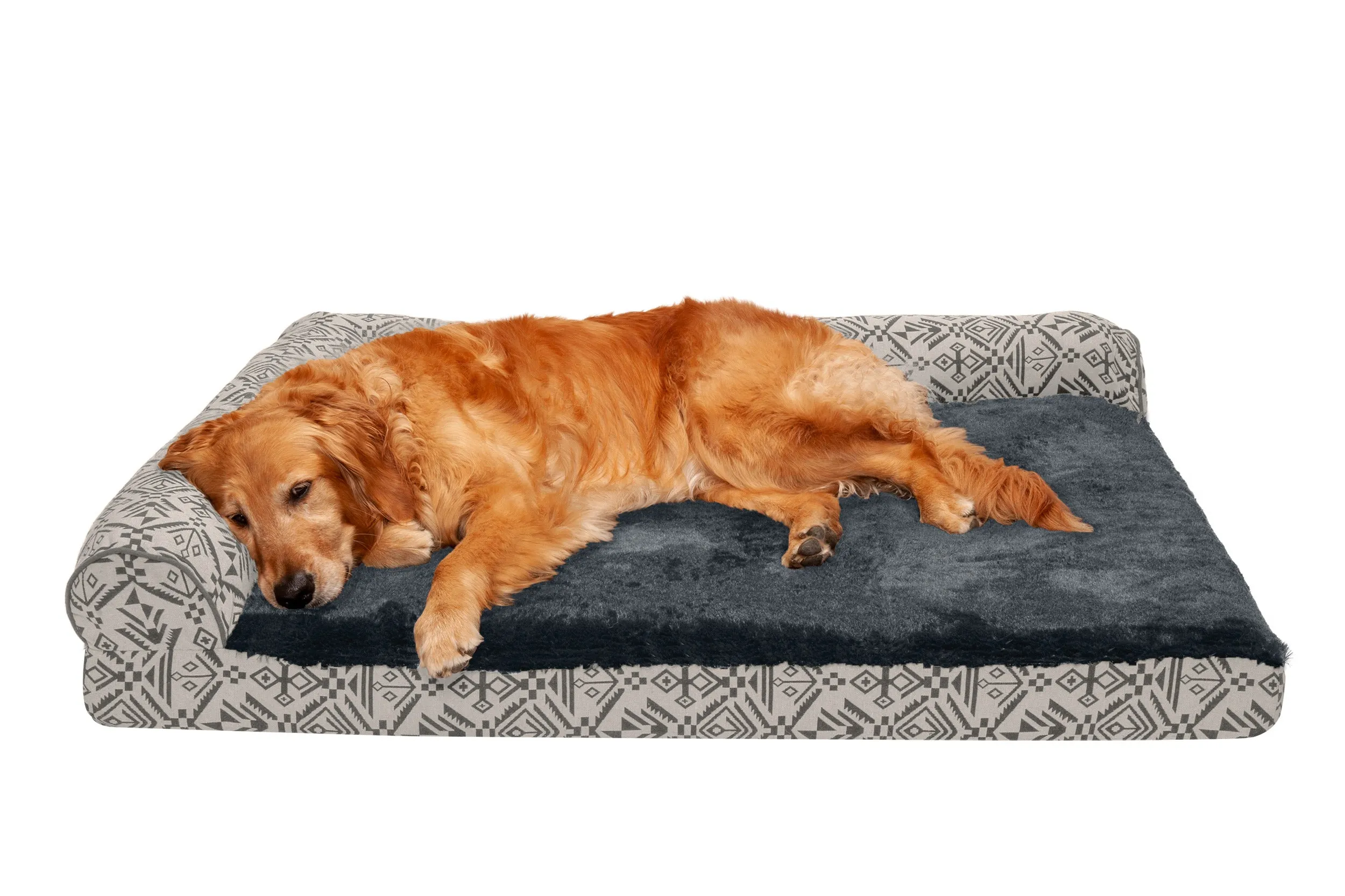 Deluxe Chaise Lounge Dog Bed - Southwest Kilim