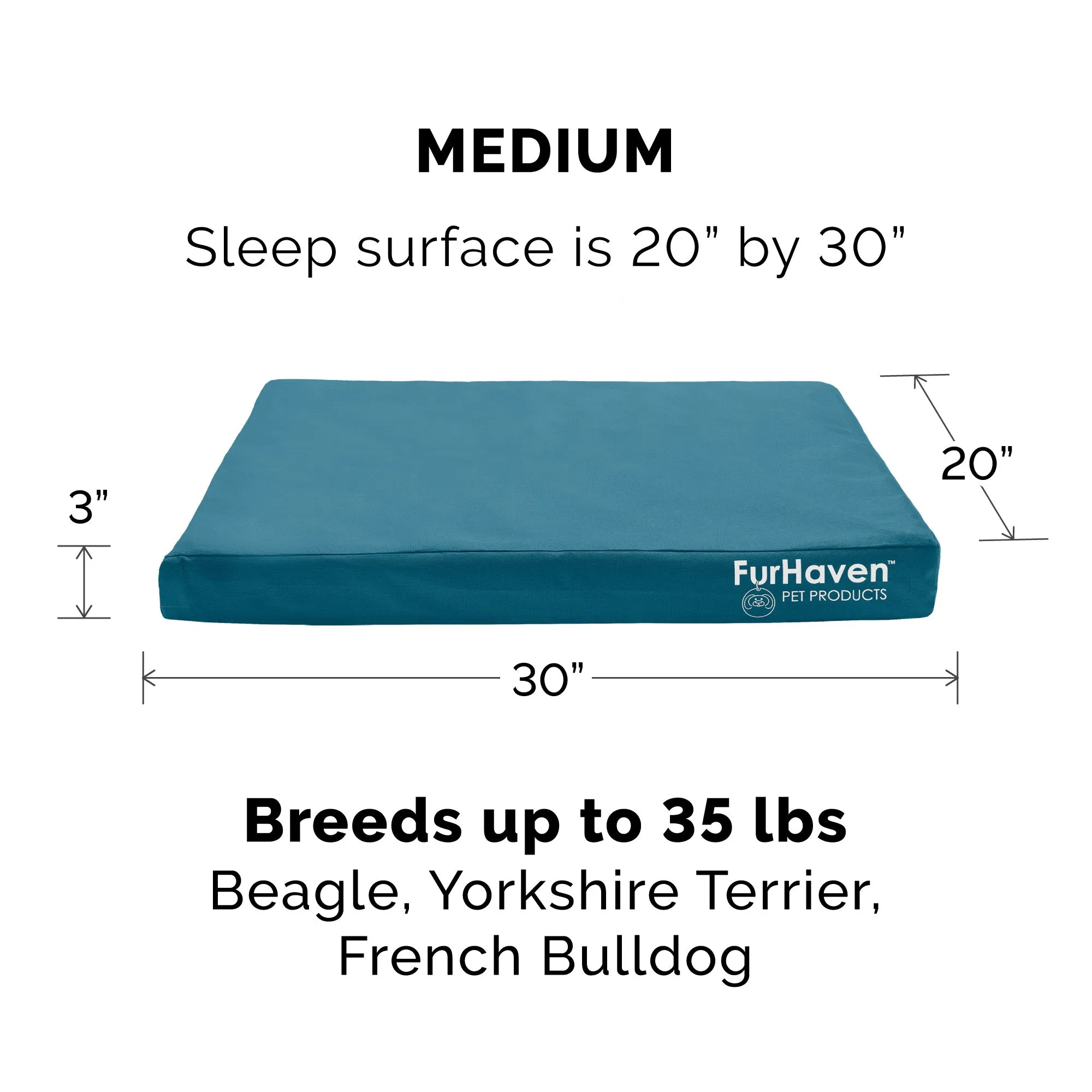 Deluxe Mattress Dog Bed - Indoor/Outdoor Oxford