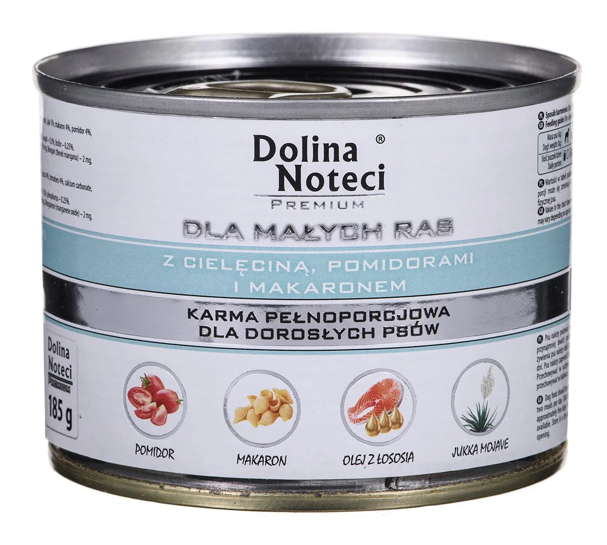 Dolina Noteci Premium With Veal, Tomatoes And Pasta - Wet Dog Food For Adult Small Breeds - 185G