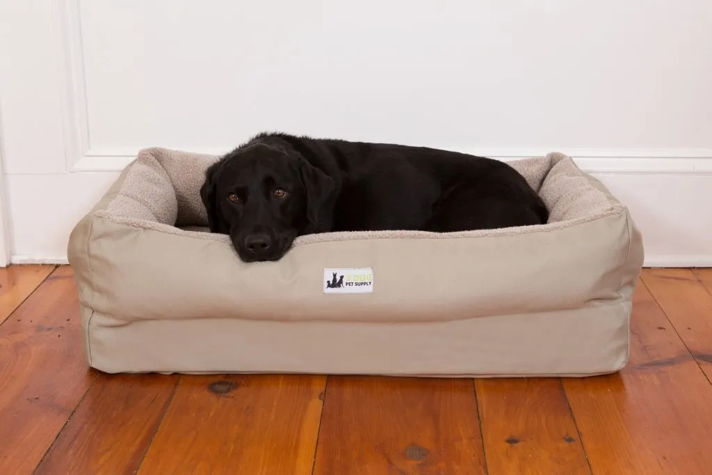 EZ-Wash Fleece Lounger Memory Foam Dog Bed