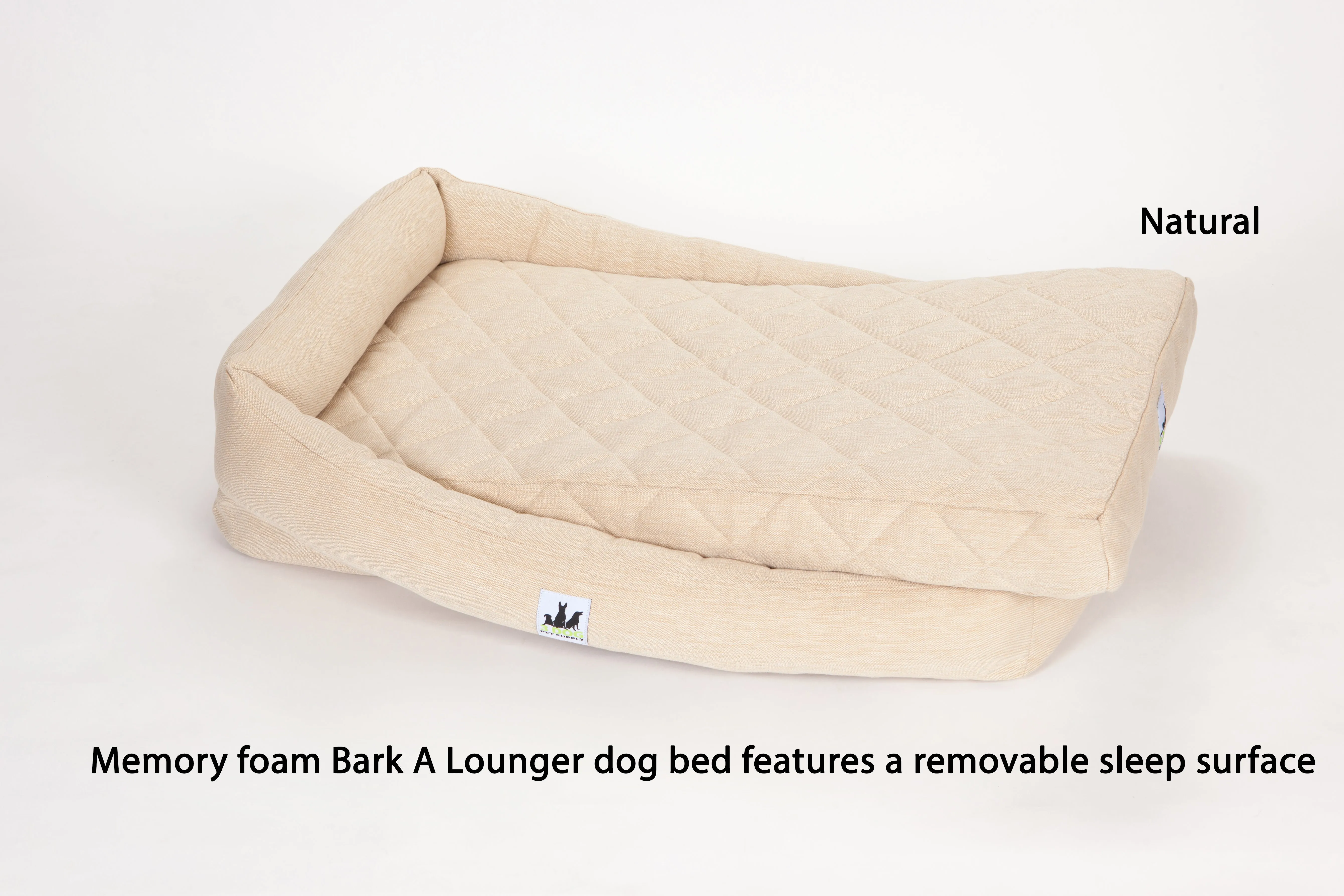 EZ-Wash Premium Lounger Memory Foam Dog Bed