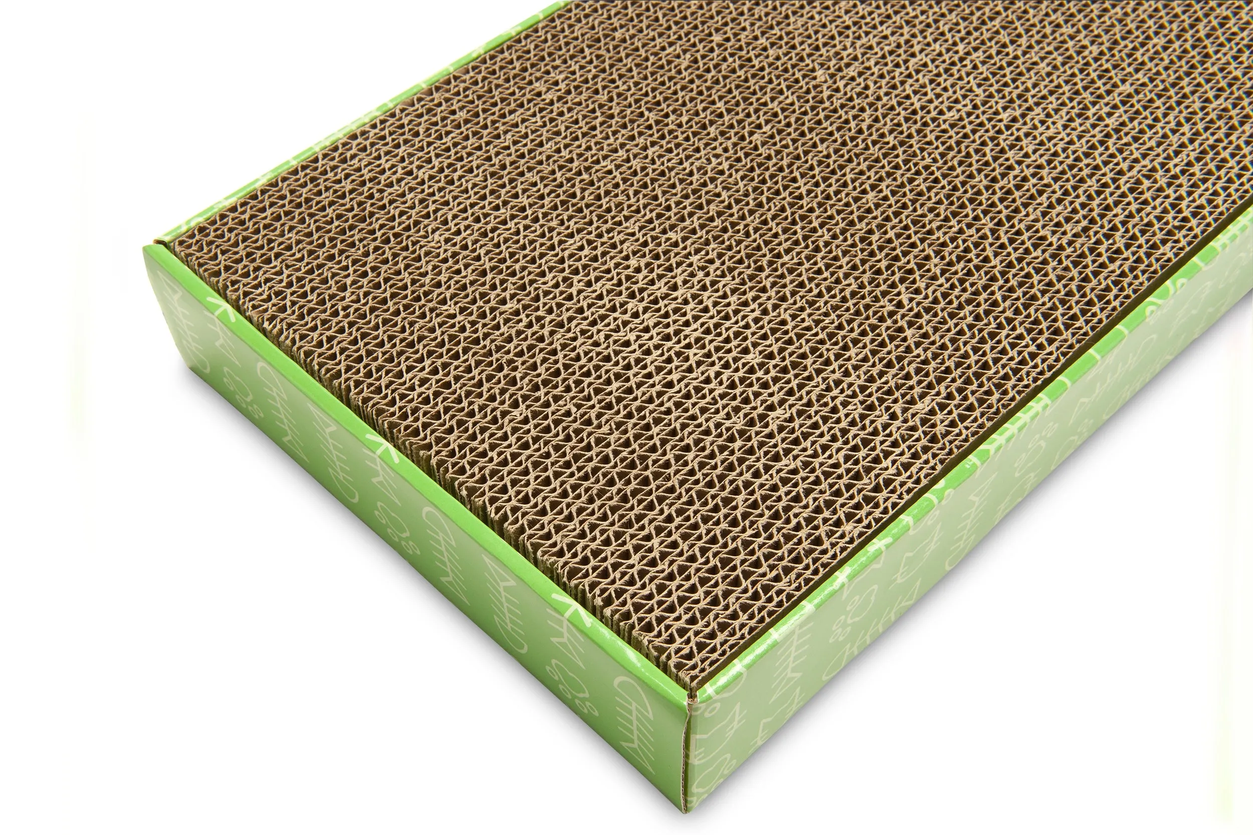 Flat Corrugated Scratcher with Catnip