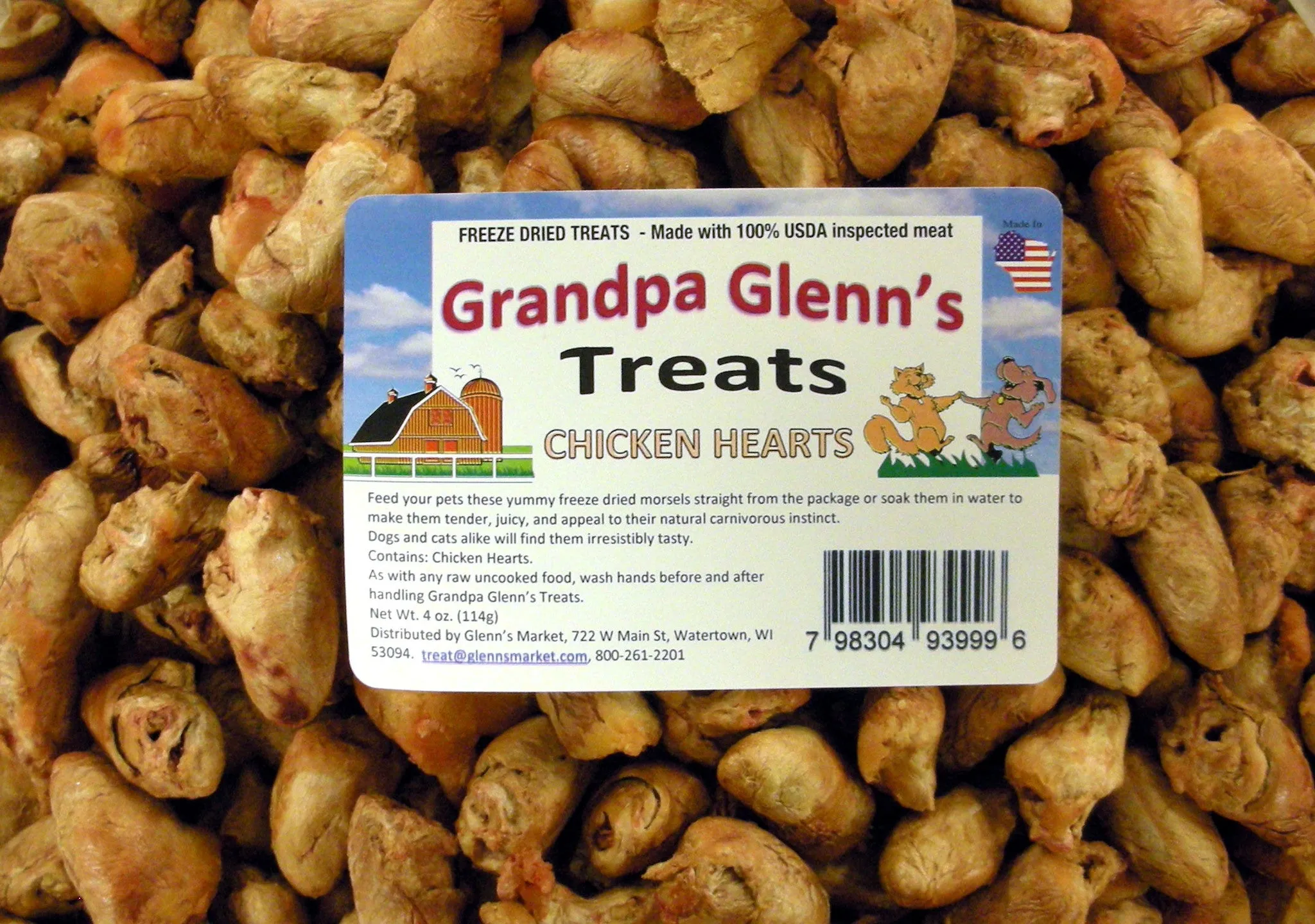 Freeze Dried Chicken Heart Treats