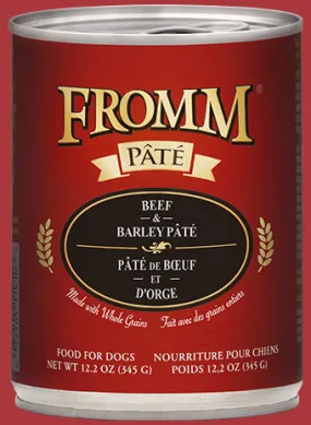 Fromm Beef & Barley Pate Canned Dog Food