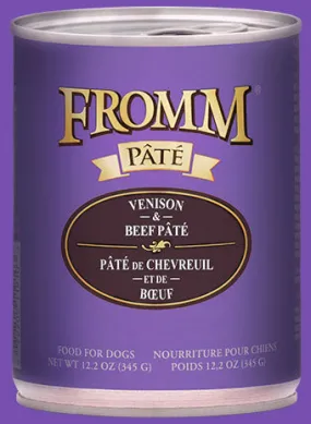 Fromm Four-Star Nutritionals Venison & Beef Pate Canned Dog Food