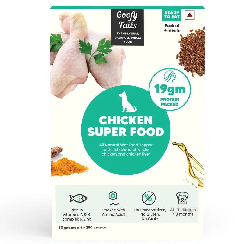 Goofy Tails Chicken Super Food Topper for Dogs & Puppies-280g