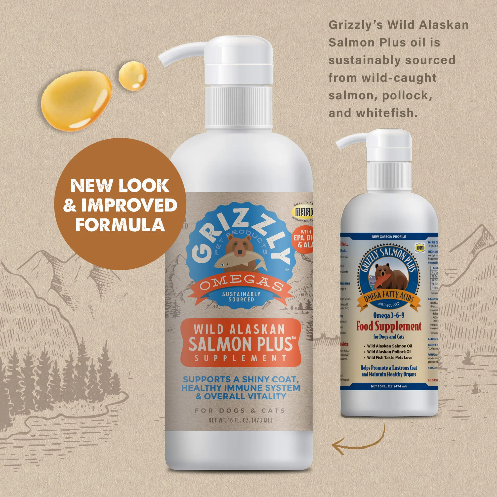 Grizzly Salmon Oil Plus