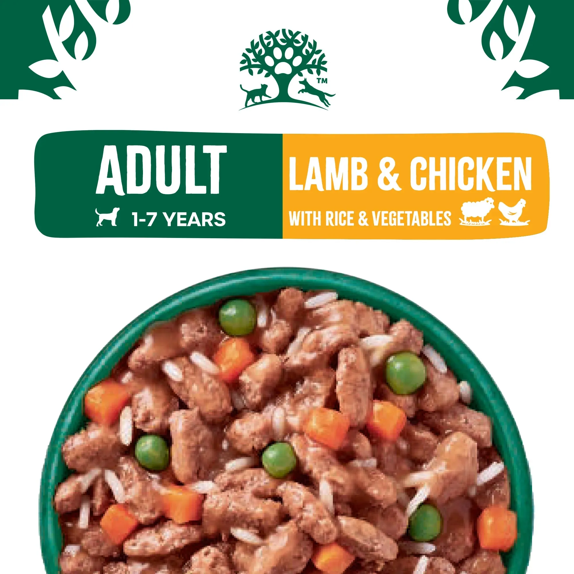 James Wellbeloved Adult Dog Pouch Lamb & Chicken with Rice 48 x 90g Bulk Pack