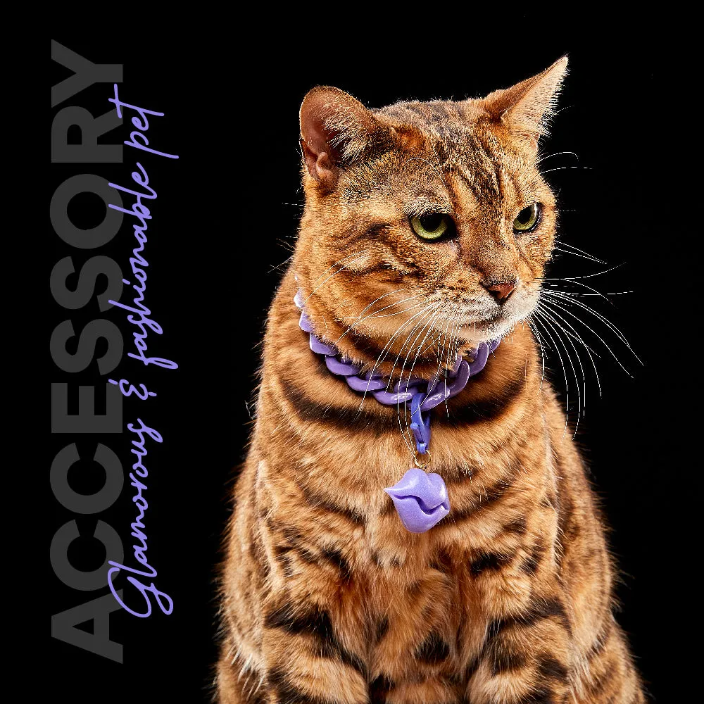 Kanu Pet Lilac Acrylic Cuban Chain for Dogs & Cats