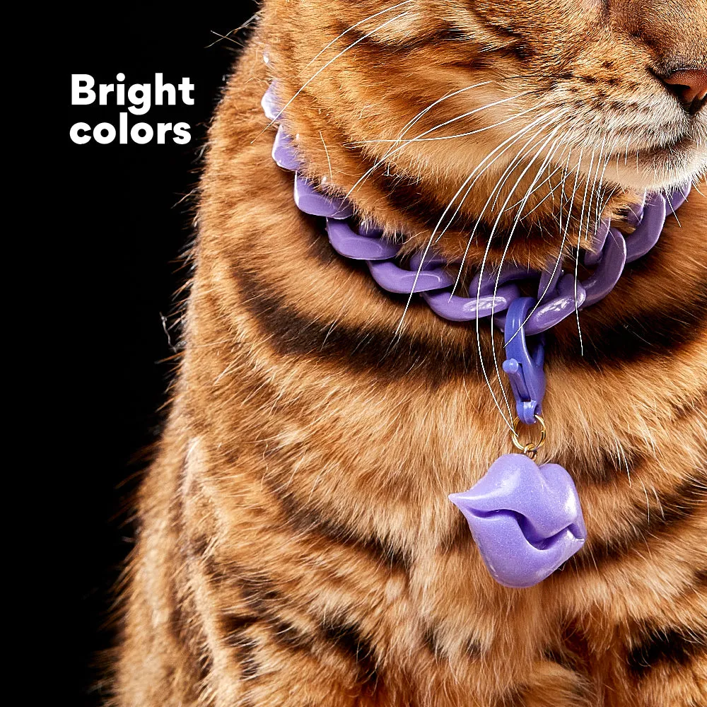 Kanu Pet Lilac Acrylic Cuban Chain for Dogs & Cats