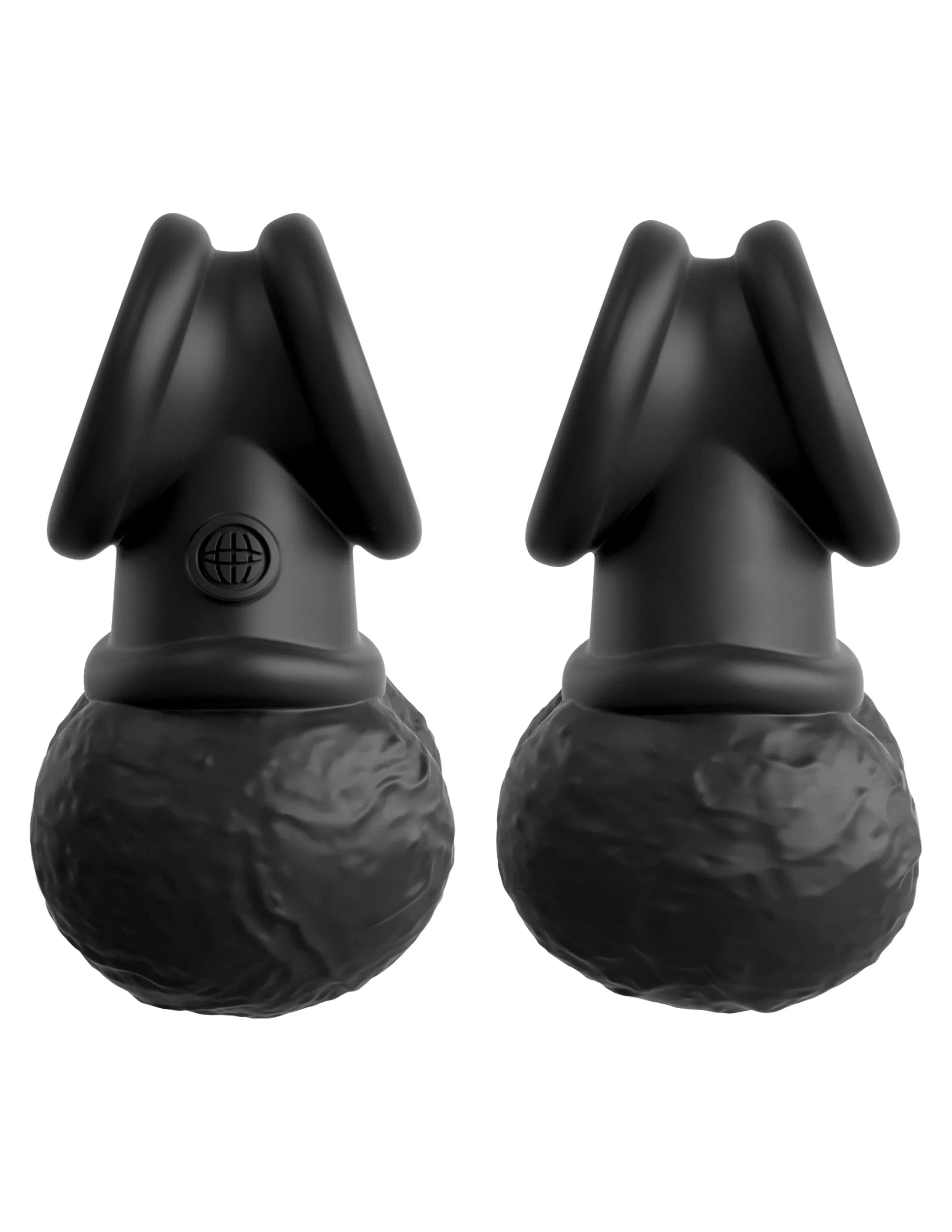 King Cock Elite Swinging Silicone Balls - Black