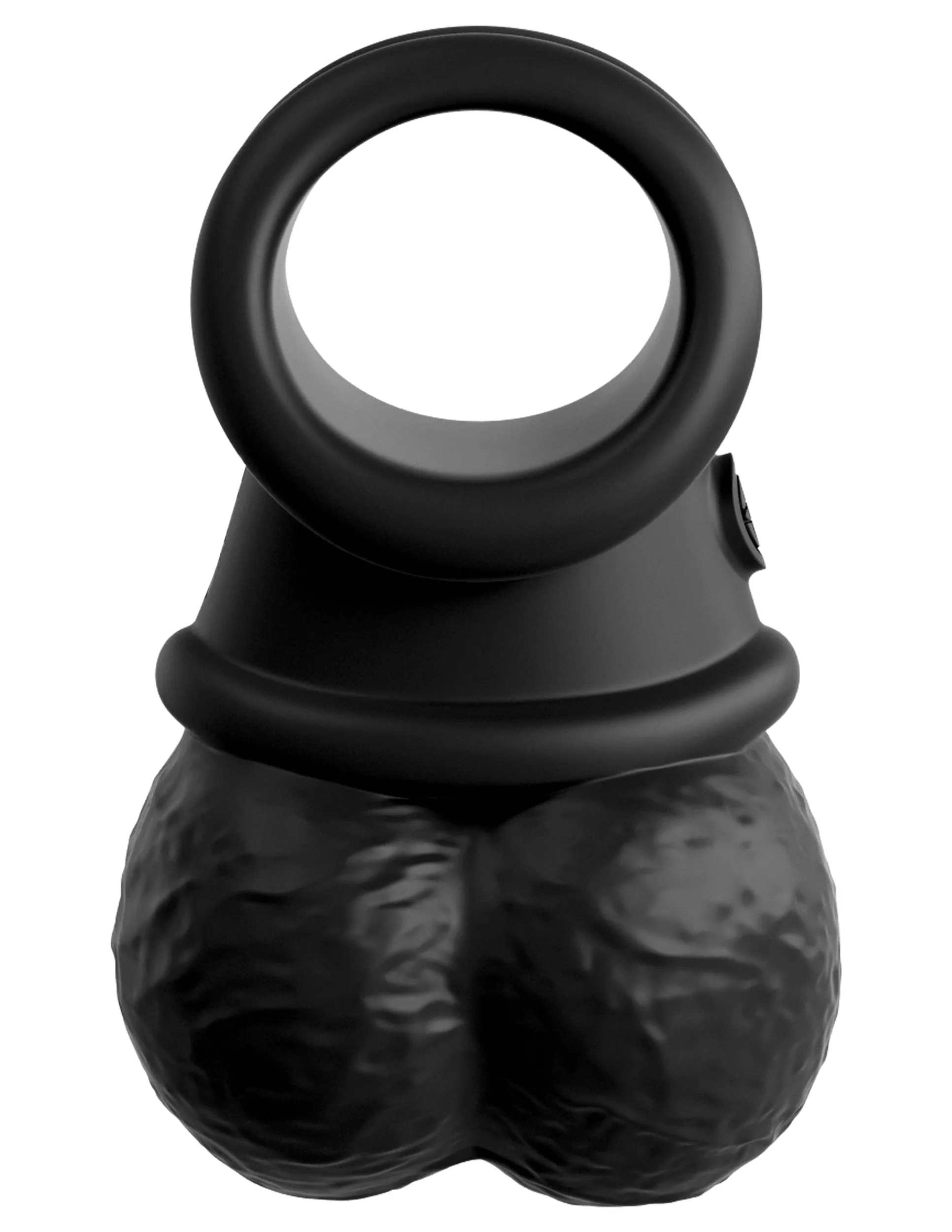 King Cock Elite Swinging Silicone Balls - Black