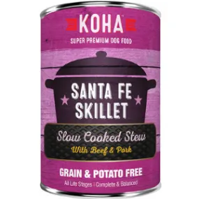 Koha Santa Fe Skillet Slow Cooked Stew Grain-Free Canned Dog Food 12.7 oz