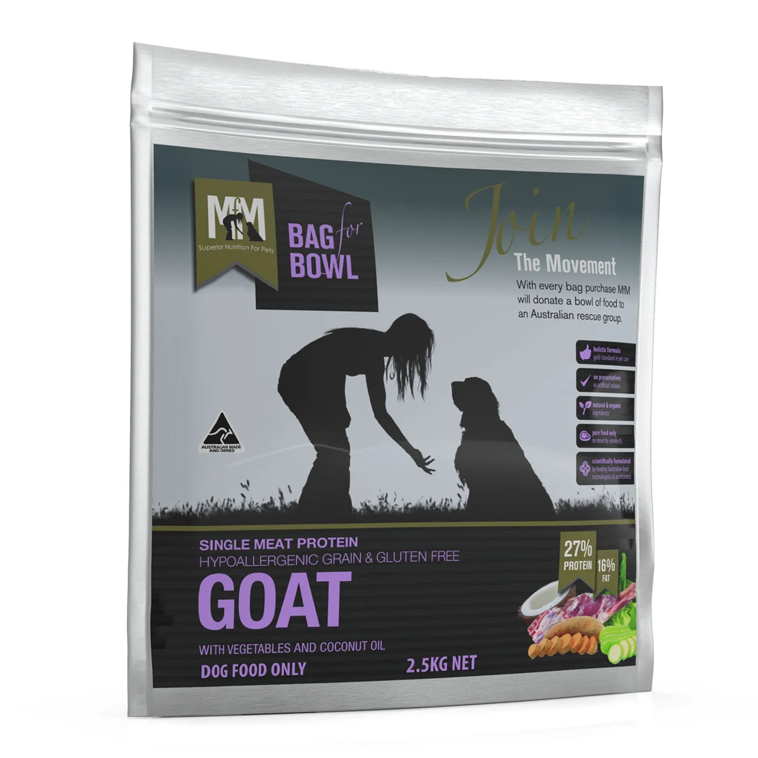 Meals for Mutts Grain Free Goat Adult Dry Dog Food