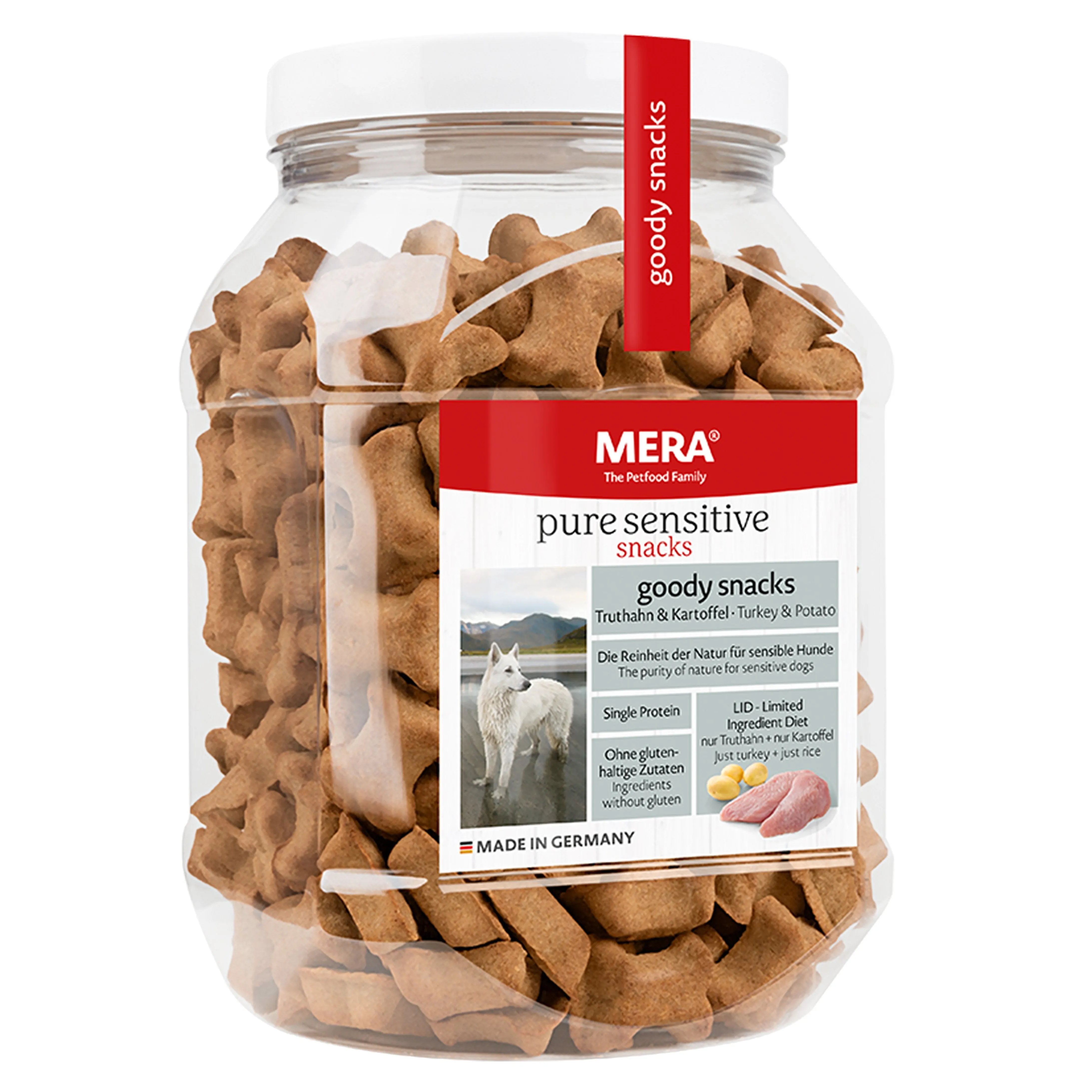 MERA pure sensitive goody snacks with Turkey & Potato 600g