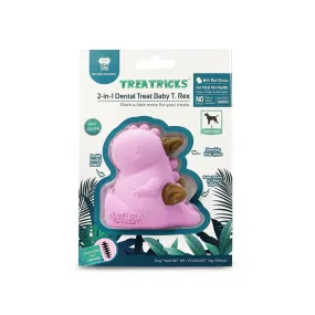 Natura Nourish Treatricks 2-in-1 Chicken Dental Chew Dog Toy (Baby T-Rex)