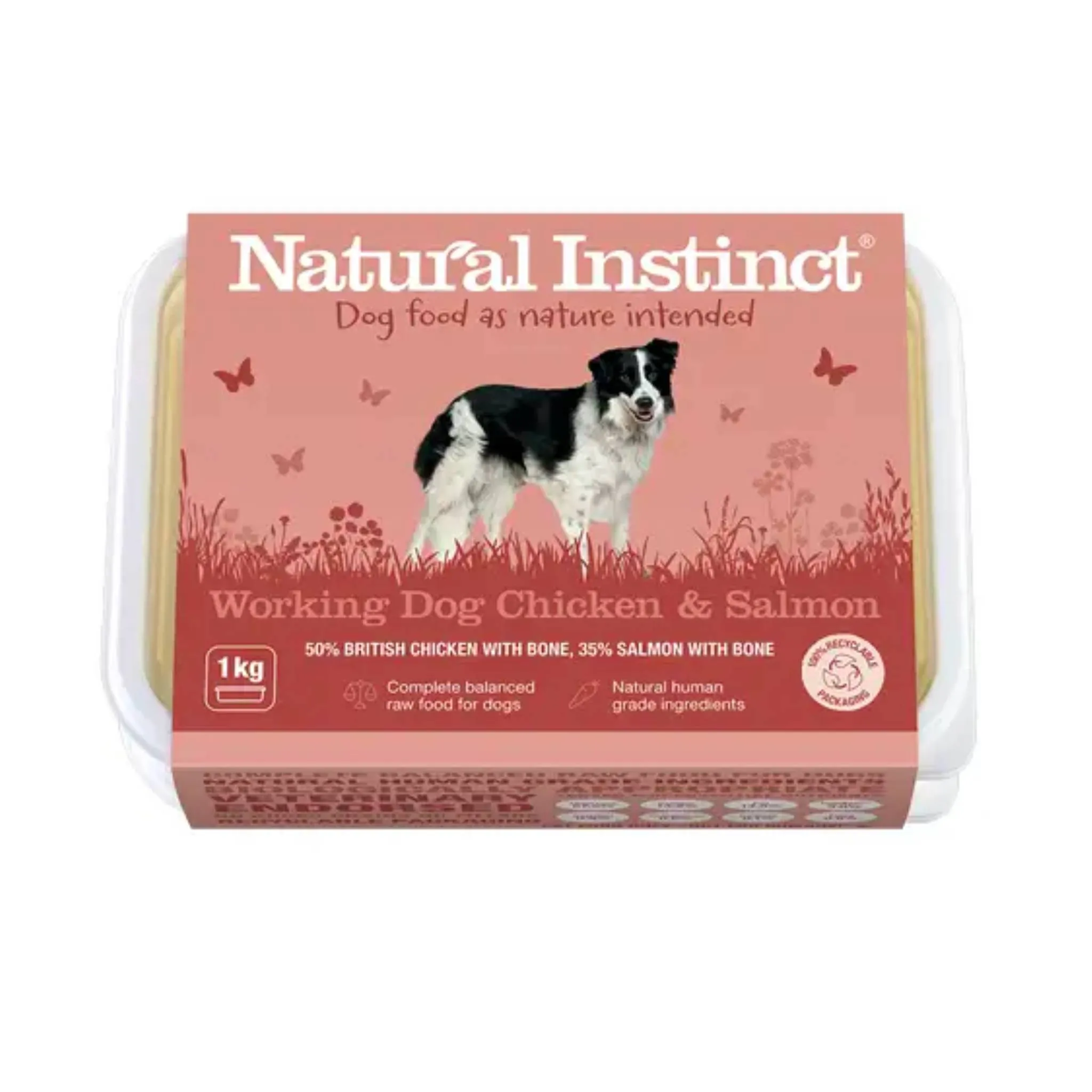 Natural Instinct Working Dog Chicken & Salmon Complete Mince