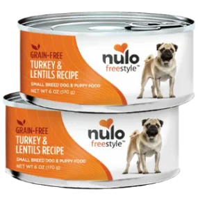 Nulo Freestyle Grain-Free Small Breed & Puppy Turkey & Lentils Recipe Wet Dog Food, 5.5 oz