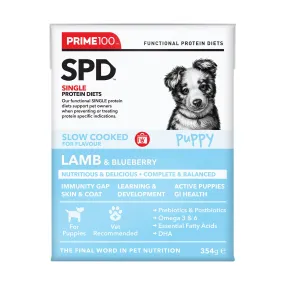 Prime100 SPD Slow Cooked Lamb & Blueberry Puppy Wet Dog Food 354g