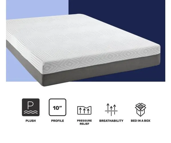 QUEEN 10" Medium Memory Foam Mattress